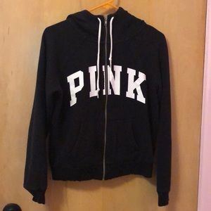 PINK black and white hoodie